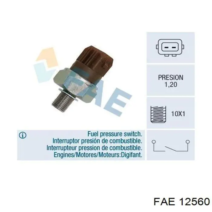  Датчик тиску палива Volkswagen Golf 3