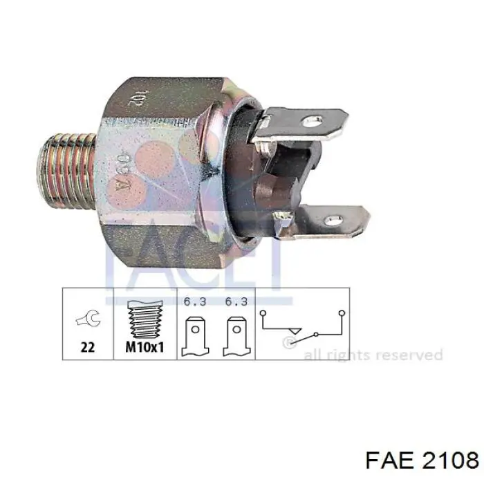 Датчик включення стопсигналу 2108 FAE