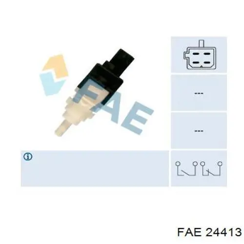 Купити 24413 FAE Датчик педалі гальма