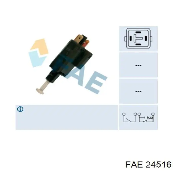Кнопка стоп-сигналу FAE 24516 ціна, від 15.42 USD