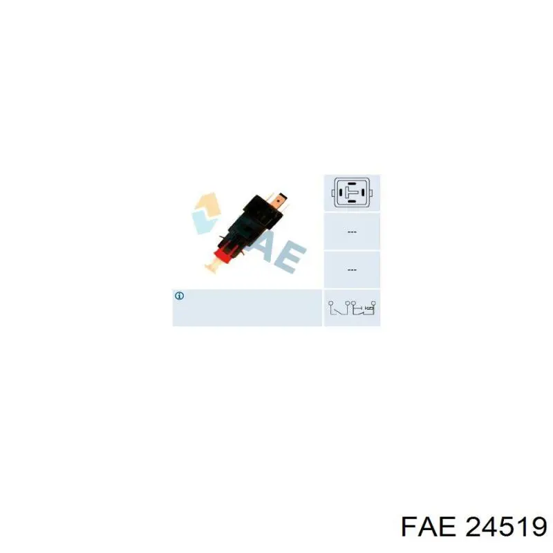 Кнопка стоп-сигналу FAE 24519 ціна, від 13.33 USD