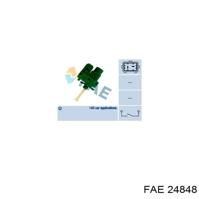 Кнопка стоп-сигналу FAE 24848 ціна, від 5.64 USD