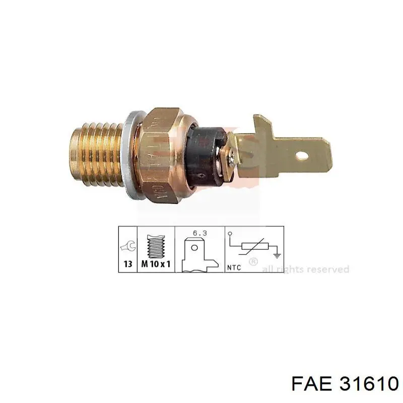 Датчик температури масла двигуна 31610 FAE