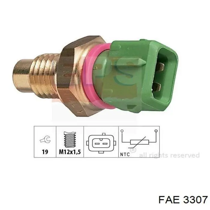 Датчик температури охолоджуючої рідини 95640493 Peugeot/Citroen
