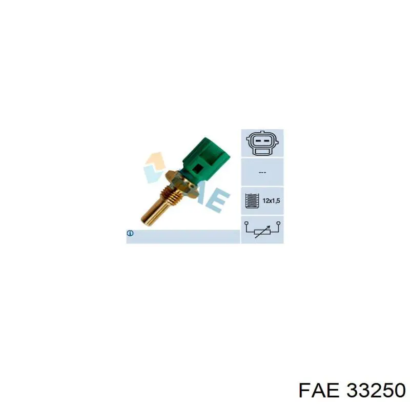 Купити 33250 FAE Датчик температури охолоджуючої рідини