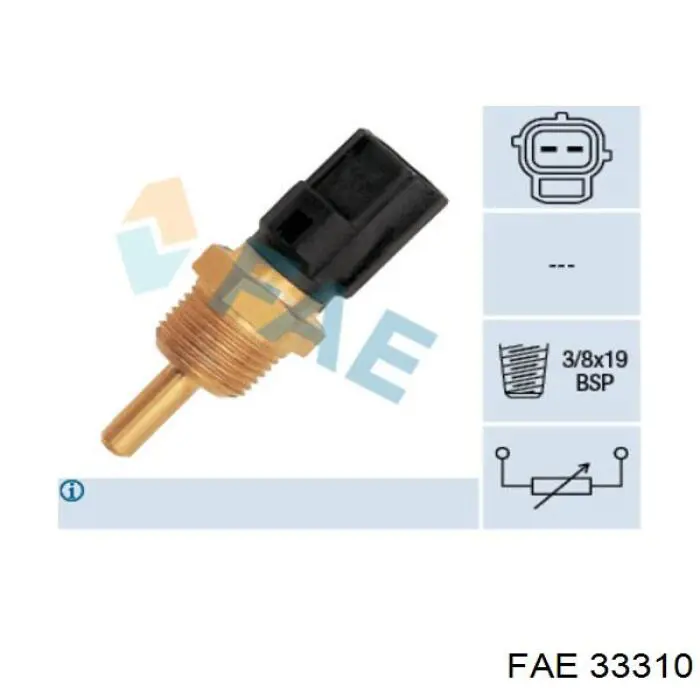 Термодатчик охолоджуючої рідини FAE 33310 ціна, від 5.07 USD