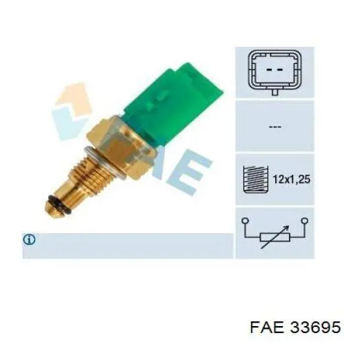 Термодатчик охолоджуючої рідини FAE 33695 ціна, від 10.65 USD