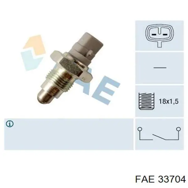 Датчик температури охолоджуючої рідини 33704 FAE