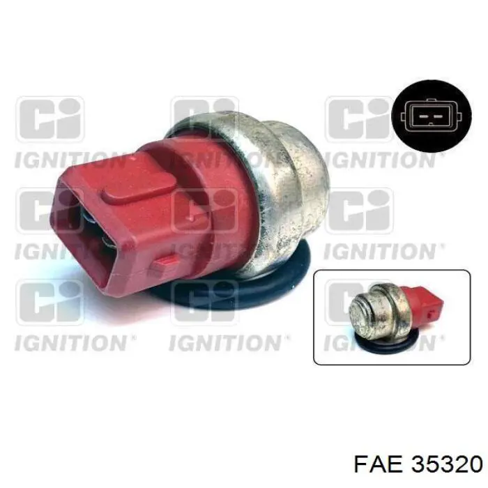 Термодатчик охолоджуючої рідини FAE 35320 ціна, від 5.04 USD