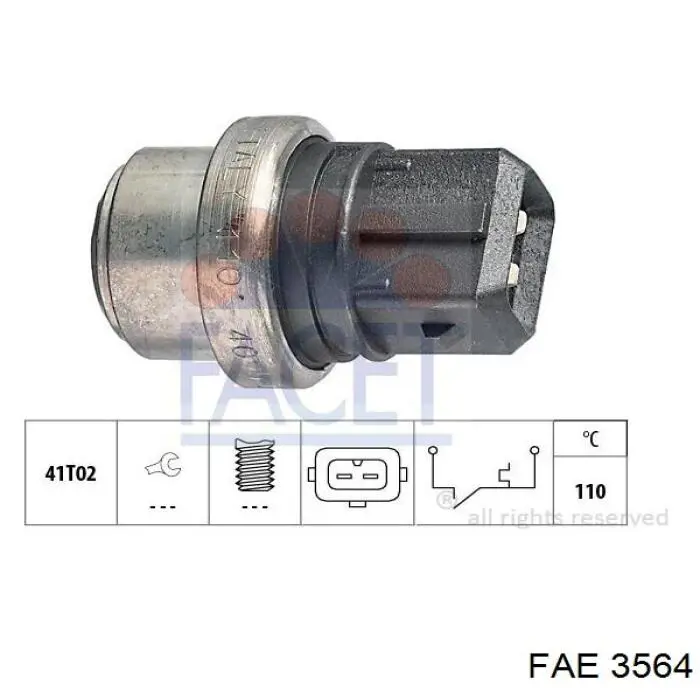 3564 FAE Датчик радіатора