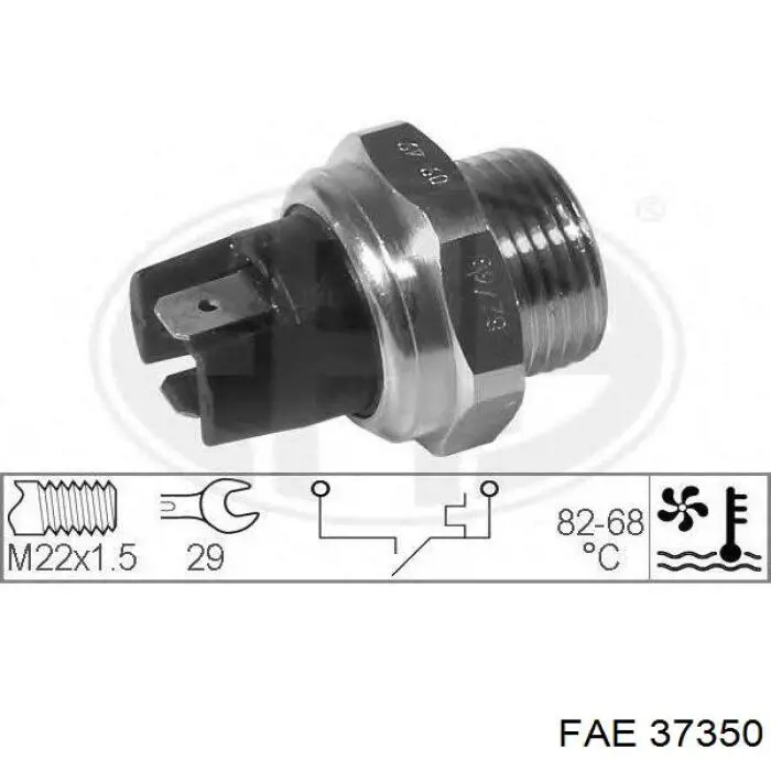 37350 FAE термо-датчик включення вентилятора радіатора