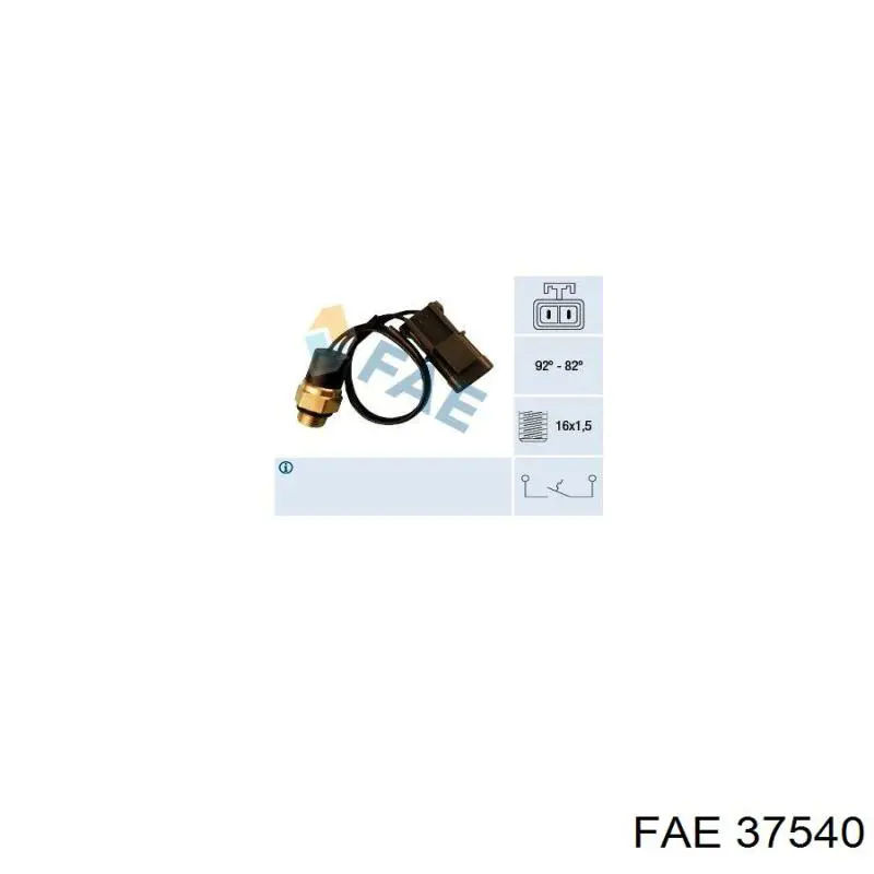 Датчик температури радіатора FAE 37540 ціна, від 16.97 USD