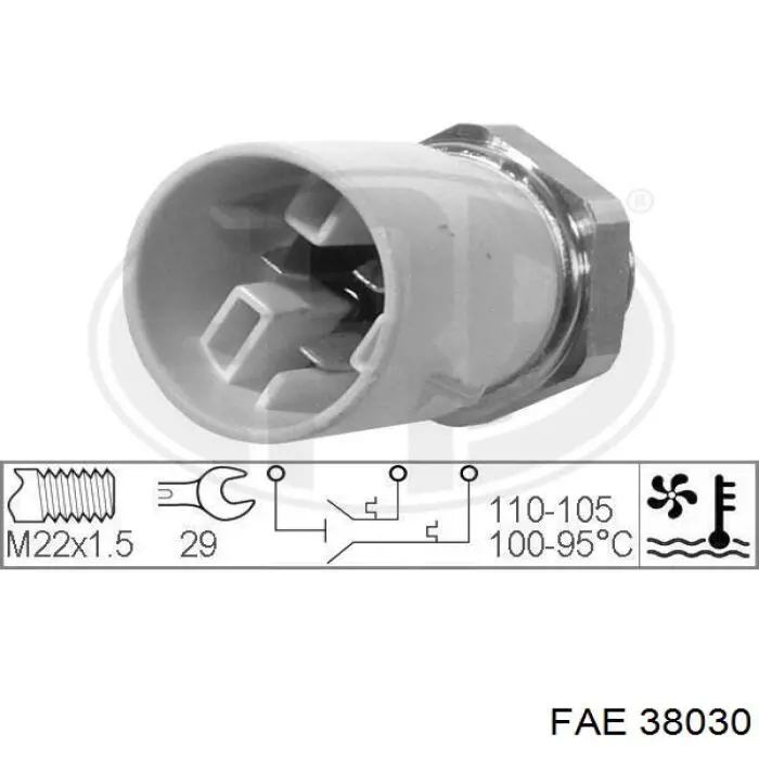 Датчик температури радіатора FAE 38030 ціна, від 9.88 USD