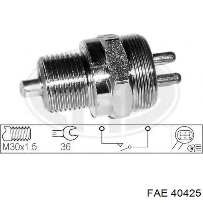 Датчик ліхтарів заднього ходу FAE 40425 ціна, від 19.98 USD