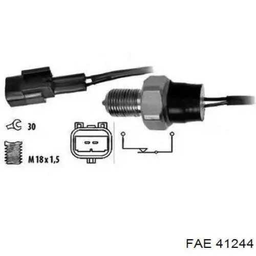 Датчик включення ліхтарів заднього ходу 41244 FAE