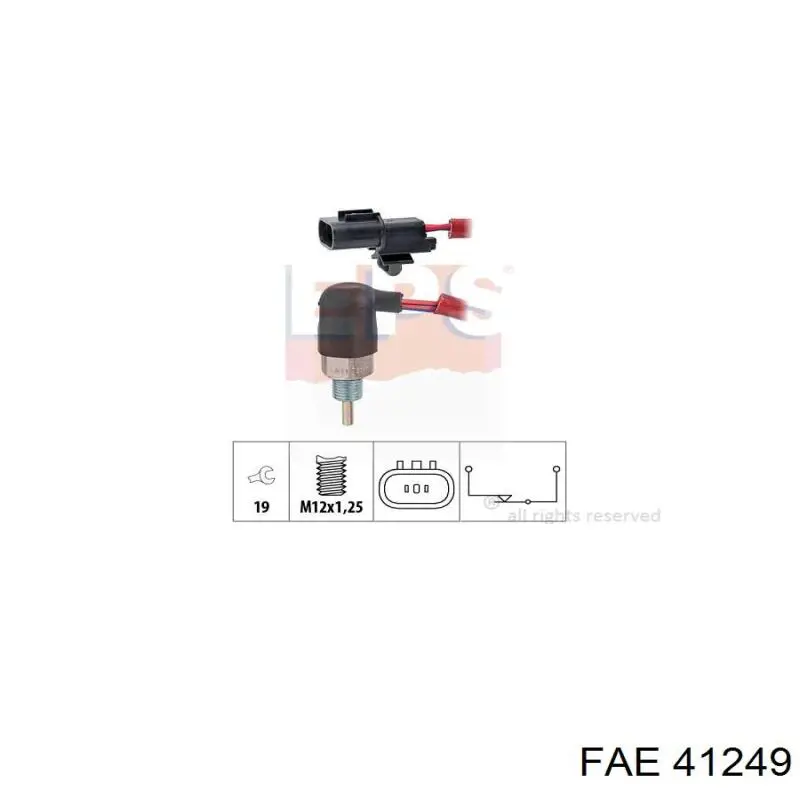 Датчик ліхтарів заднього ходу FAE 41249 ціна, від 14.07 USD
