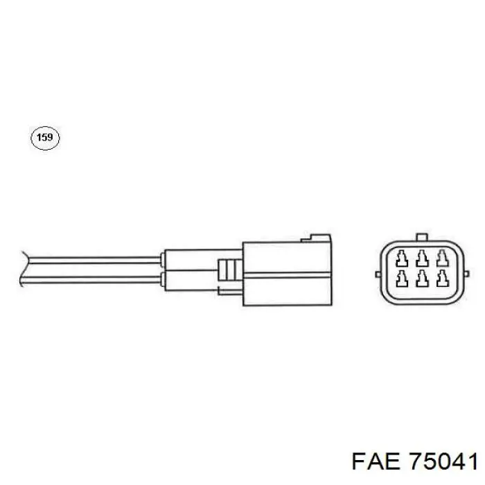 Лямбдазонд, датчик кисню до каталізатора 75041 FAE