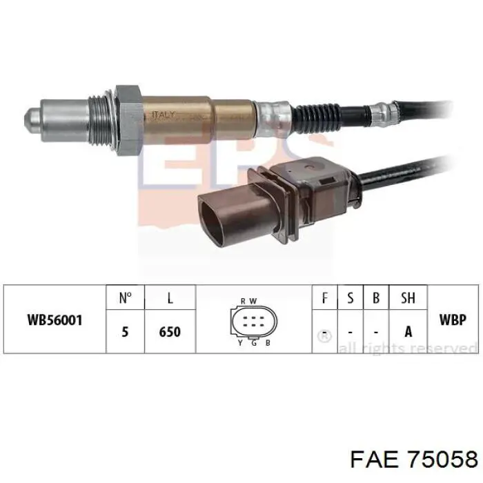 Лямбдазонд, датчик кисню до каталізатора Bosch 258017209 ціна, від 107.15 USD
