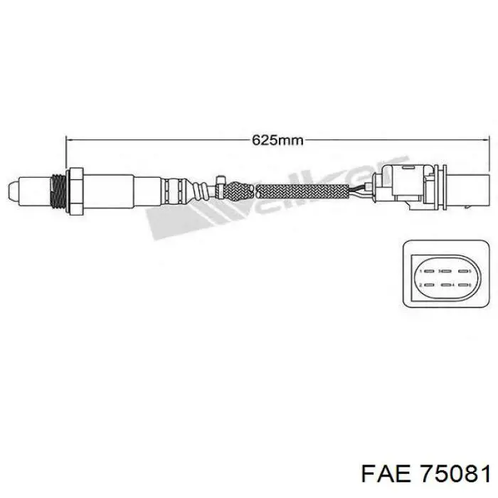 Лямбда датчик кисню FAE 75081 ціна, від 45.59 USD