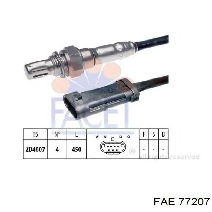 Купити 77207 FAE Лямбда зонд, датчик кисню