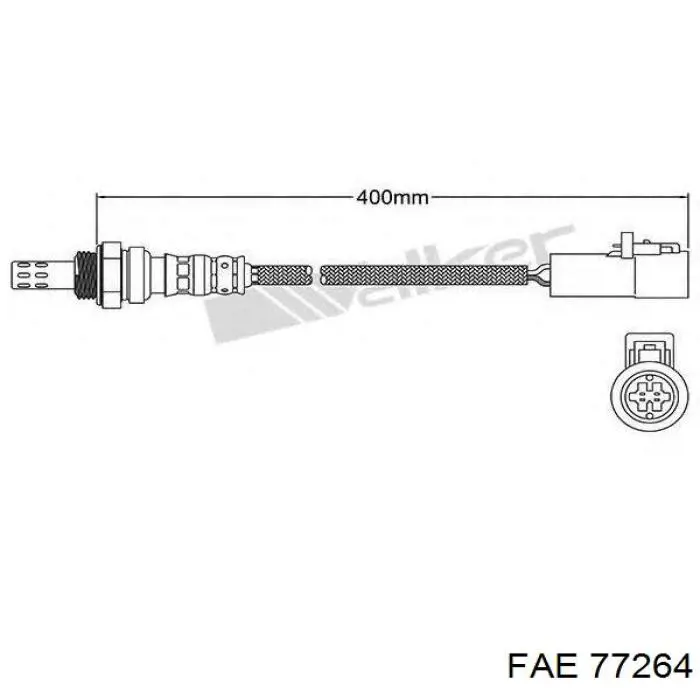 Лямбдазонд, датчик кисню після каталізатора FAE 77264 ціна, від 12.71 USD