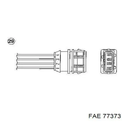 77373 FAE Лямбдазонд, датчик кисню до каталізатора