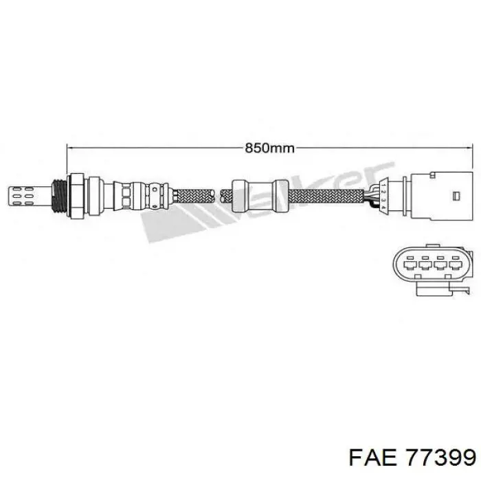 Лямбдазонд, датчик кисню до каталізатора 77399 FAE