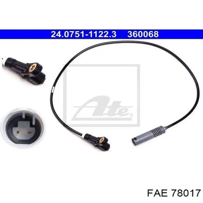 Датчик АБС (ABS) задній FAE 78017