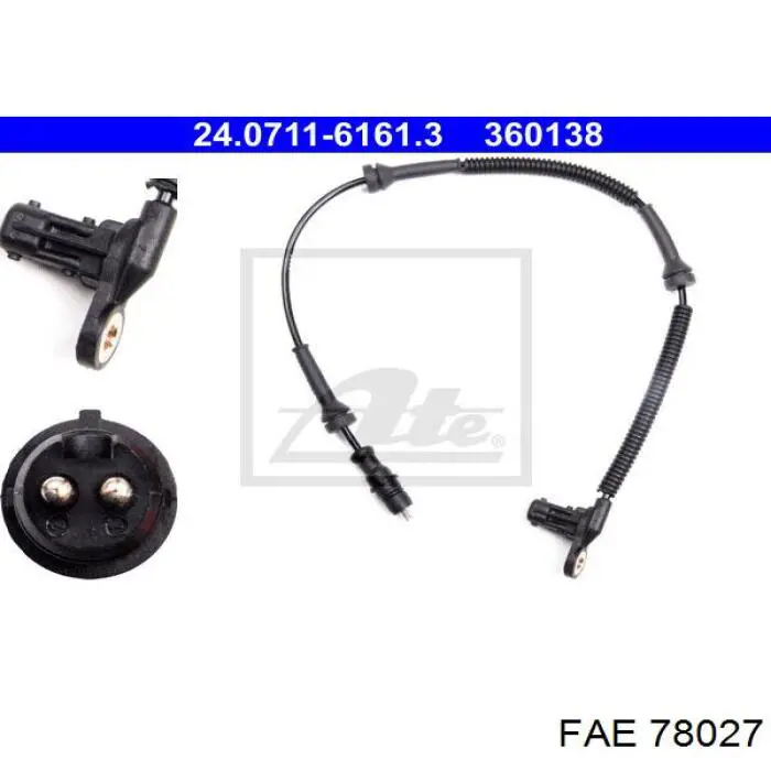Купити 78027 FAE Датчик АБС (ABS) передній