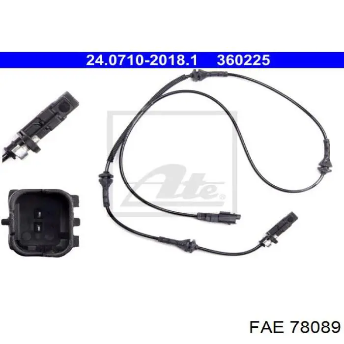 Датчик АБС передній 78089 FAE