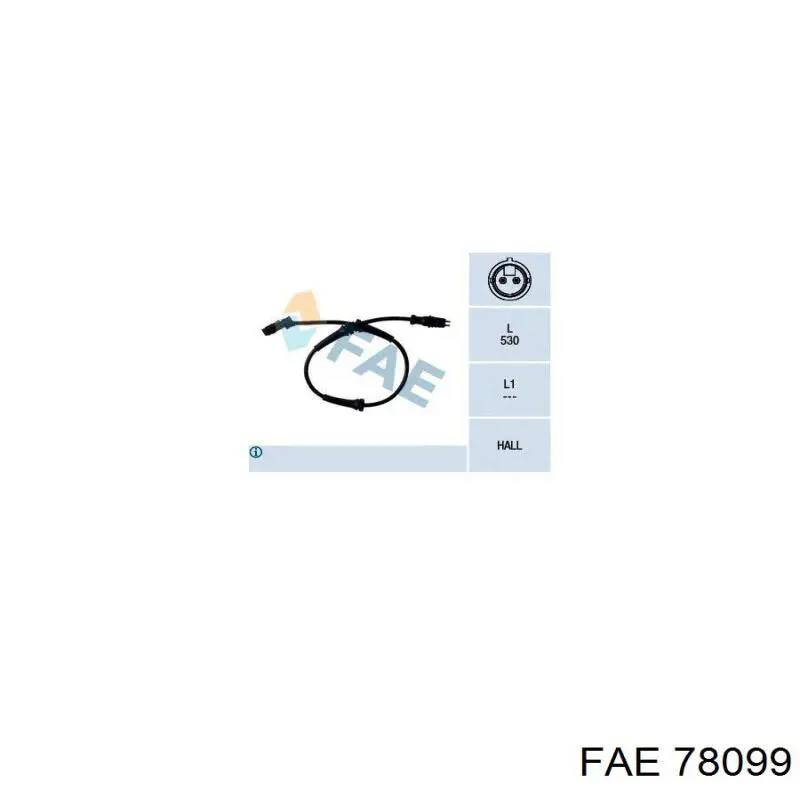 78099 FAE датчик абс (abs передній)