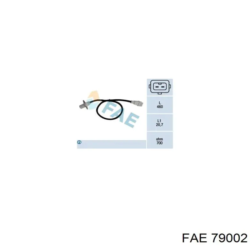 79002 FAE датчик положення (оборотів коленвалу)