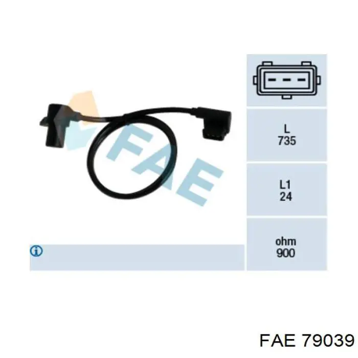Купити 79039 FAE Датчик положення (оборотів) коленвалу