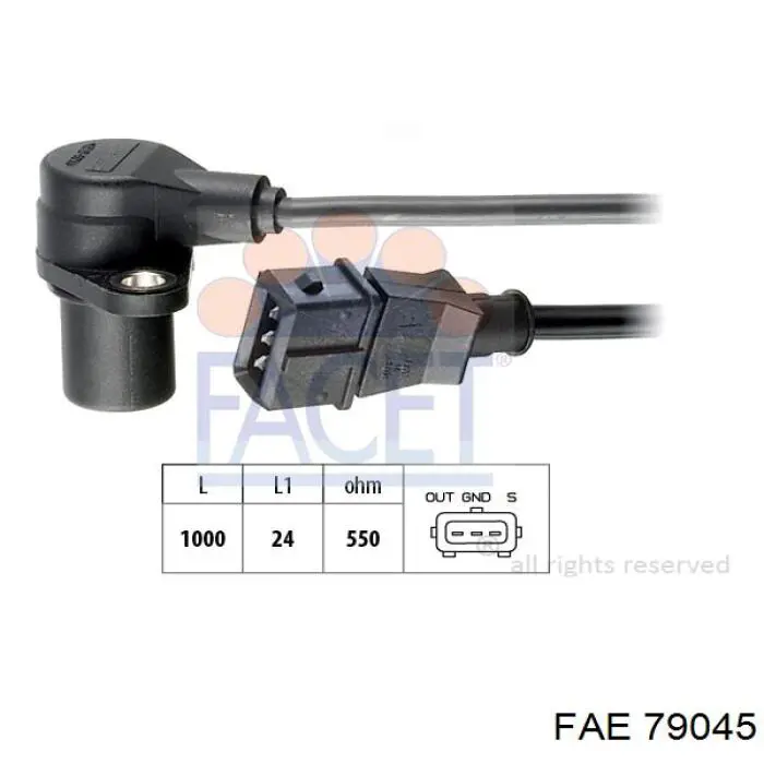 Купити 79045 FAE Датчик положення (оборотів) коленвалу