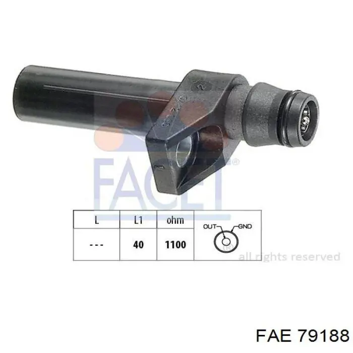 Купити 79188 FAE Датчик положення (оборотів) коленвалу