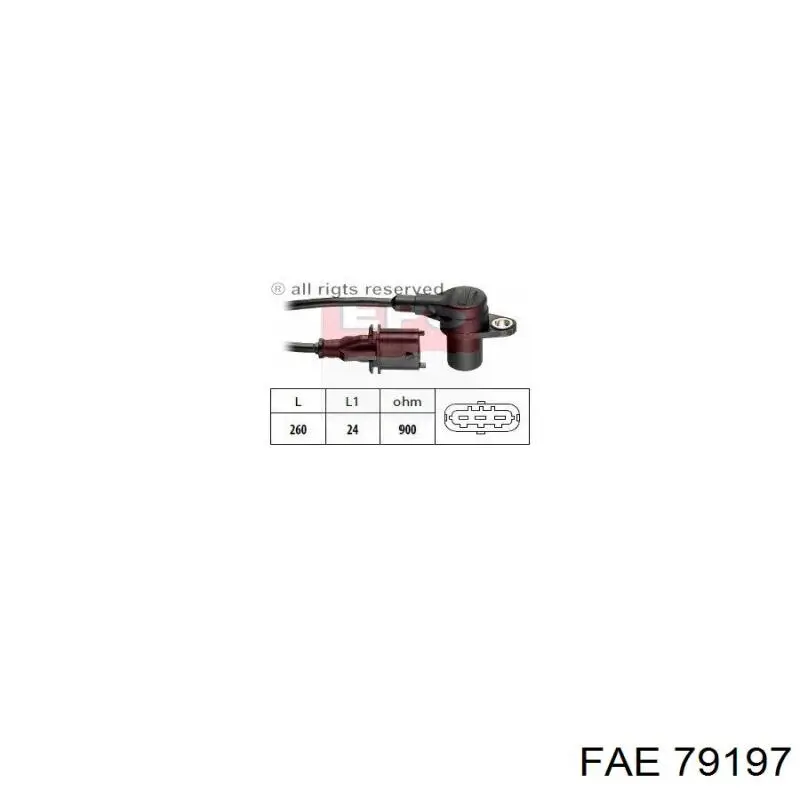 Датчик колінвала 79197 FAE