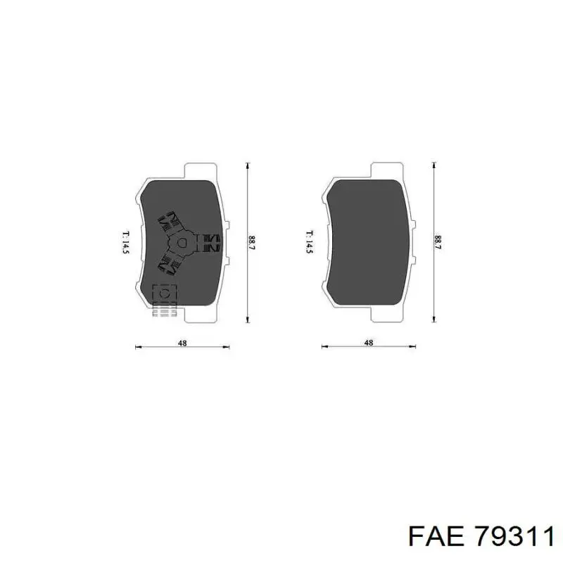 Датчик положення колінвала FAE 79311