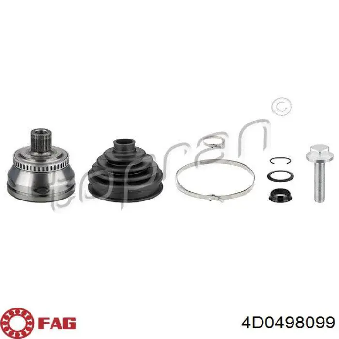 ШРУС зовнішній передній 8D0498099D VAG