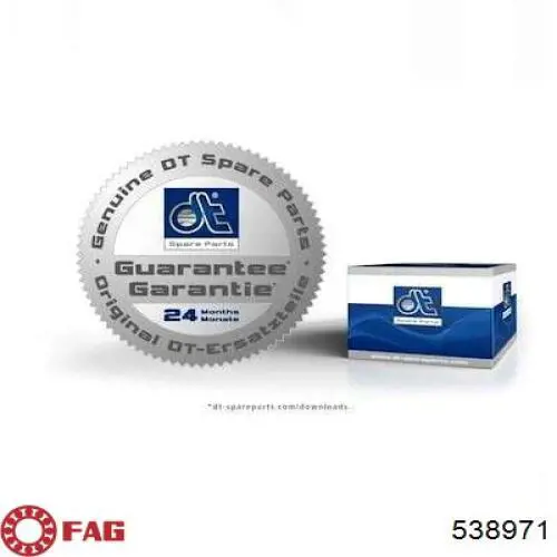 Підшипник ступиці передній, внутрішній FAG 538971 ціна, від 70.56 USD