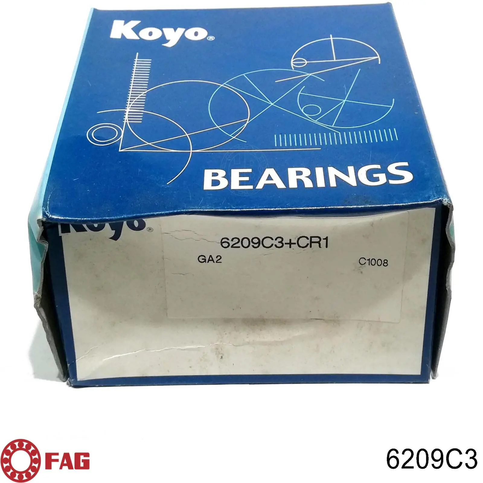 Підшипник диференціалу переднього моста FAG 6209C3 ціна, від 9.34 USD