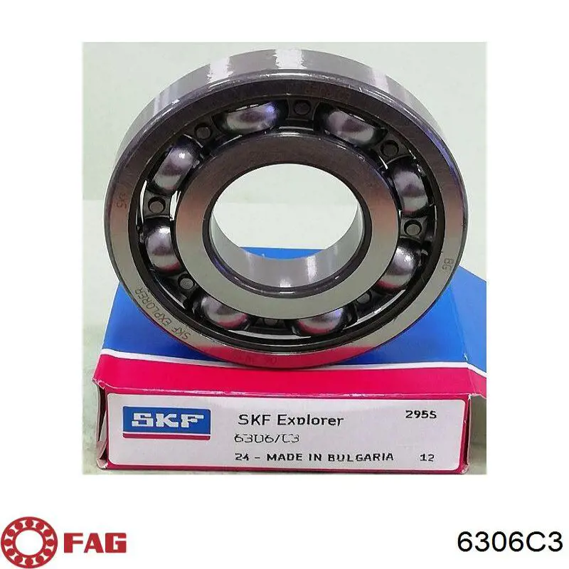 Підшипник генератора FAG 6306C3 ціна, від 6.78 USD
