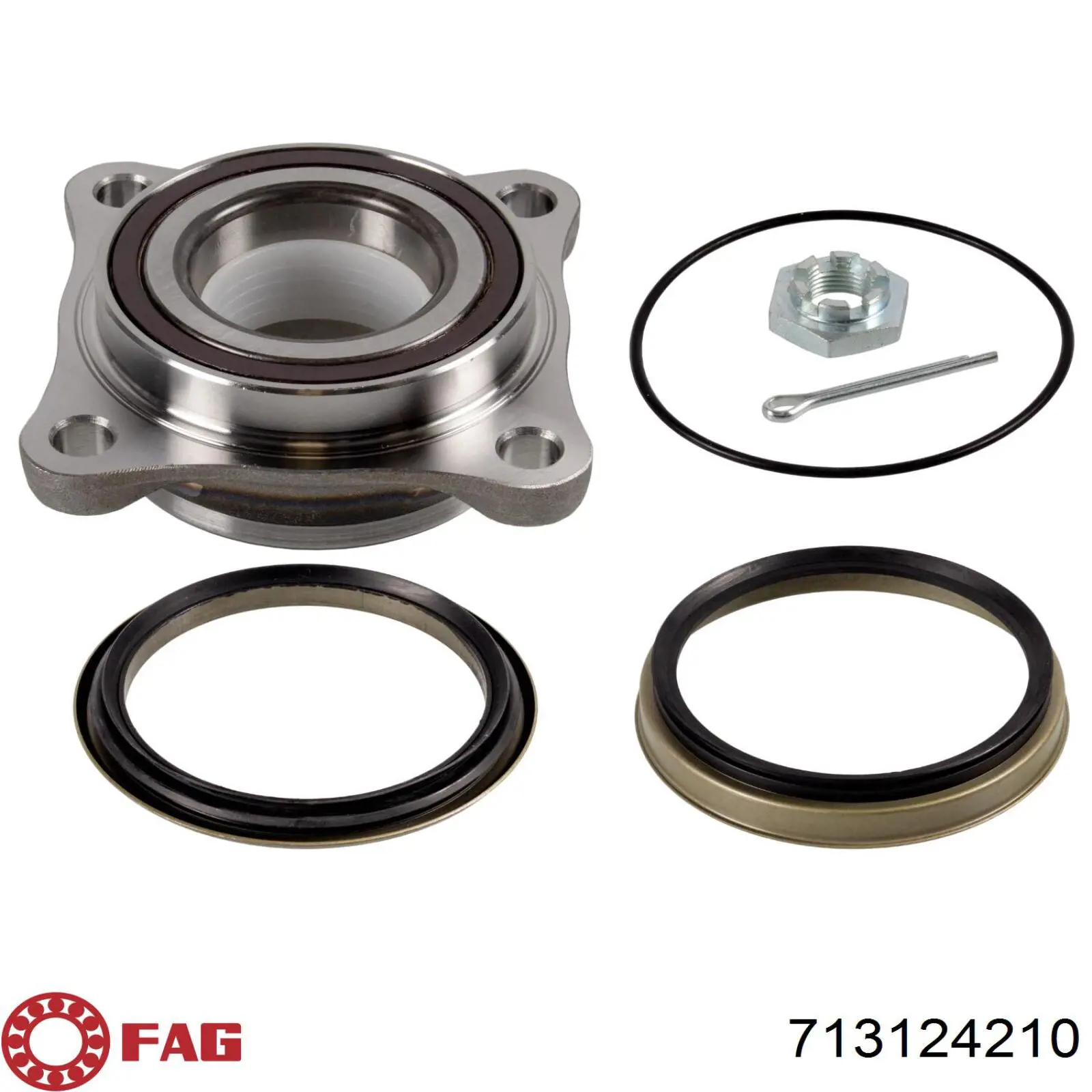 Комплект підшипник маточини передньої FAG 713124210 ціна, від 65.75 USD