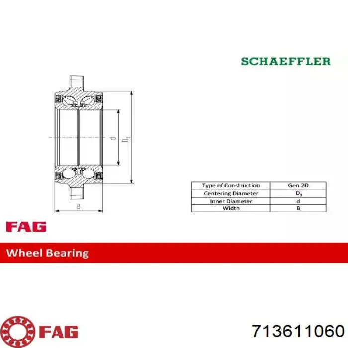 Комплект підшипник маточини передньої VAG 4M0598625 ціна, від 50.67 USD
