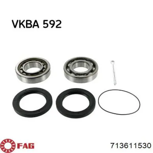 Підшипник маточини задньої FAG 713611530 ціна, від 32.59 USD