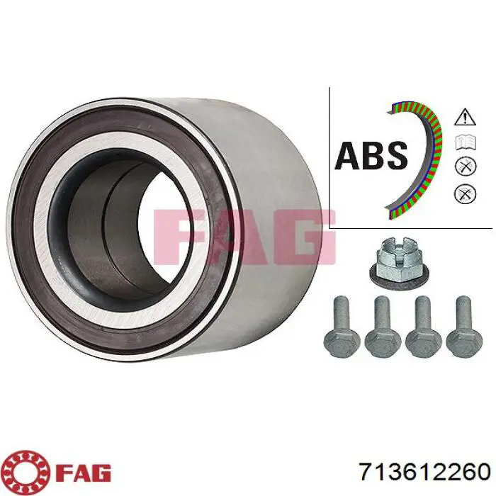 Комплект підшипник маточини передньої VAG 9P1407621 ціна, від 37.74 USD