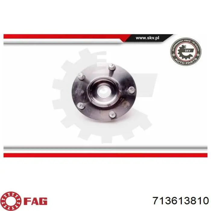 Комплект підшипник маточини передньої FAG 713613810 ціна, від 33.76 USD