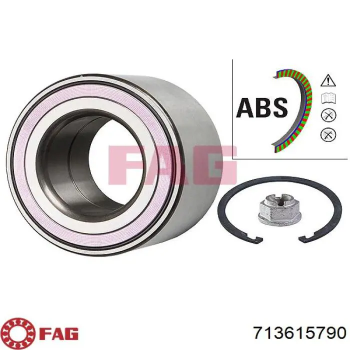 Комплект підшипник маточини передньої NFC NFB8849 ціна, від 22.32 USD