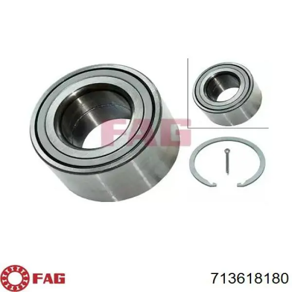 Комплект підшипник маточини передньої FAG 713618180 ціна, від 18.16 USD