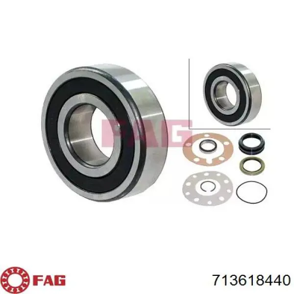 Підшипник маточини задньої FAG 713618440 ціна, від 35.05 USD