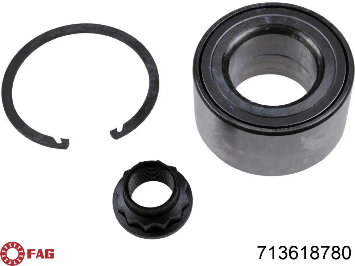 Комплект підшипник маточини передньої FAG 713618780 ціна, від 26.92 USD